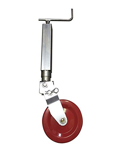 TRIGANO Roue Jockey Carre 70 - Relevage goupille - avec Galet Acier