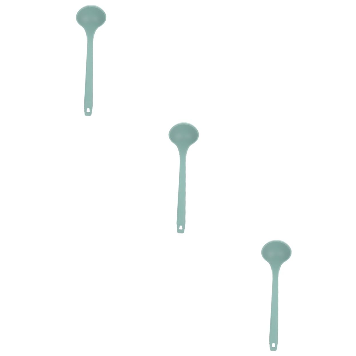 Cuchara de silicona de grado alimenticio para sopa y utensilio de cocina de 3 piezas