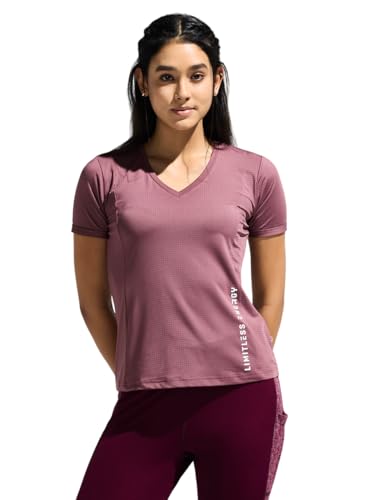 Image of Women's V Neck Cut & Sew Mesh Panel Top