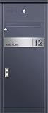 Frabox® Post- und Paketkasten VORLEY mit LED-Klingeltaster und Sprechsieb anthrazitgrau RAL 7016