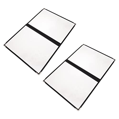 CIYODO 2pcs Menu Transparent Folder A4 View Menu Cover Menu Protector Coffee Accessories Drink Menu Covers Folder Cover Bar Menu Covers Cafe Menu Folder Menu Supply Food Menu Cover PVC