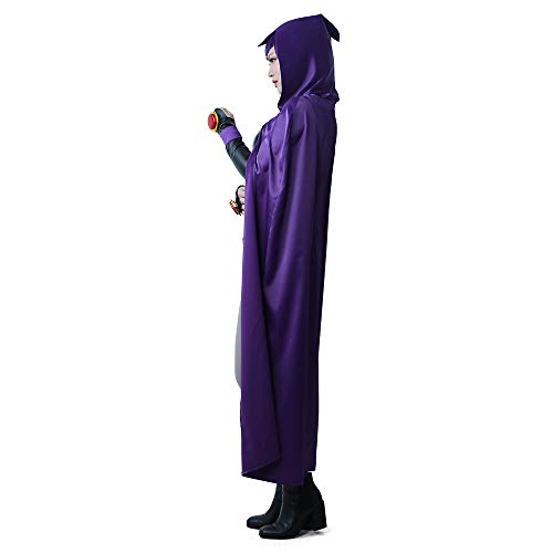 Miccostumes Women's Full Set Purple Cloak Black Bodysuit Cosplay Costume (Women S) #TOP2