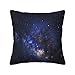 Galaxy Nebula Kosmiczne poszewki na poduszki 45 x 45 cm, super miękkie, krótkie pluszowe poszewki na poduszki, 45 x 45 cm