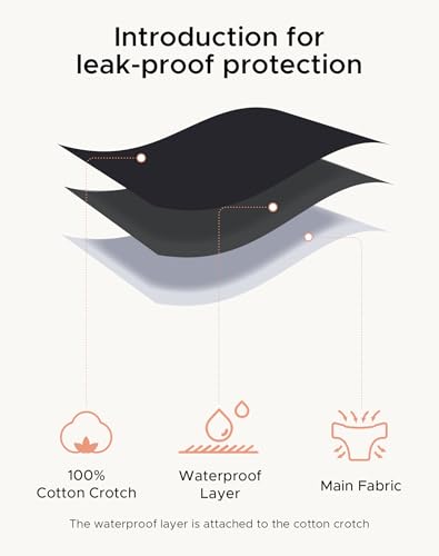 INNERSY Girls Period Underwear Hipster Cotton Menstrual Panties for Teens 6 Pack4