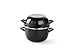 Hendi 625002 Cocotte à moules émaillé - avec couvercle, 2,3 Liter, Noir
