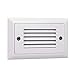 Nora NSW-641/30W Mia Die-Cast Mini LED Dimmable Step Light, 120V (White, Horizontal Louver)