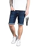 DER SOMMER KANN KOMMEN: Indicode Herren Jeans Shorts Joey im Basic 5-Pocket Slim Fit Stlye in sehr schönen Farben, mit und ohne Used-Effekte