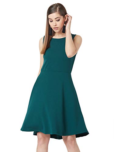 Image of Miss Olive Women's Polyester Skater Knee-Length Dress