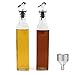 Bouteille d'huile d'olive et de vinaigre, FARI 500ml Distributeur de bouteille d'huile vide pour la cuisson, les grillades, les pâtes, le barbecue, avec entonnoir en acier inoxydable (2)