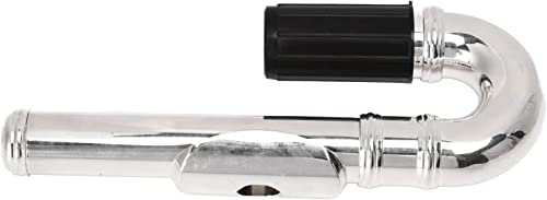 Tuoren T0748 20Mm Flute Curved Head Joint Mouthpiece Replacement Flute Repair Parts Woodwind Instrument Accessory Silver thumb #1