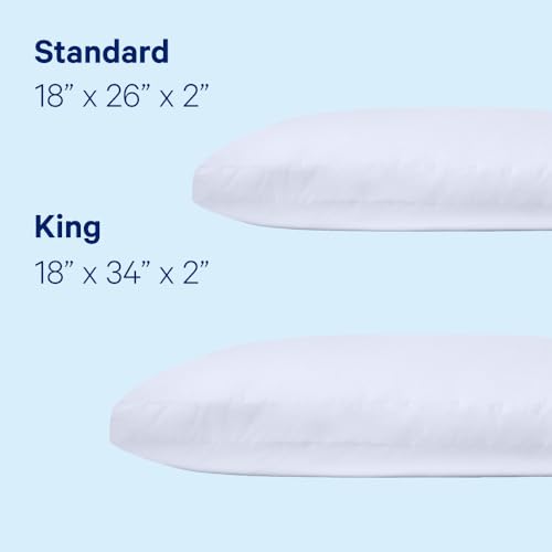Image of Casper Sleep Down Pillow for Sleeping, King, White, Two Pack