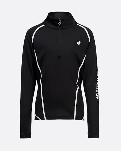 Perfect Moment, Kids Thermal Half Zip, Youth 12, Black