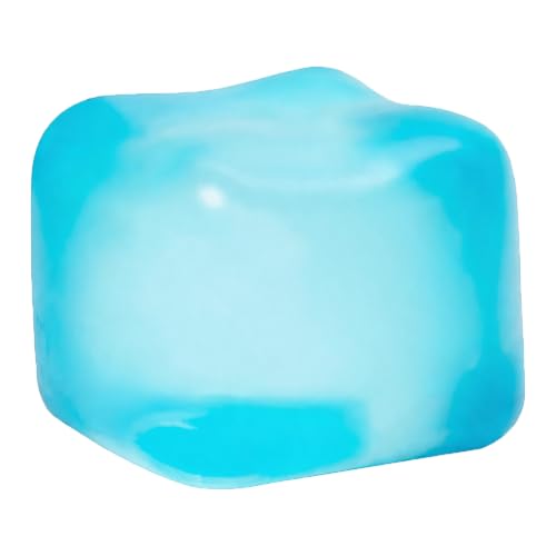Introti Cube sensoriel phosphorescent en TPR souple pour soulager le stress, accessoire de bureau portable pour adultes et adolescents
