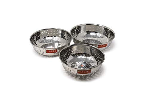 Hazel Alfa Stainless Steel Multipurpose Food & Vegetable Strainer, 1 Pc, Dia 23 cm