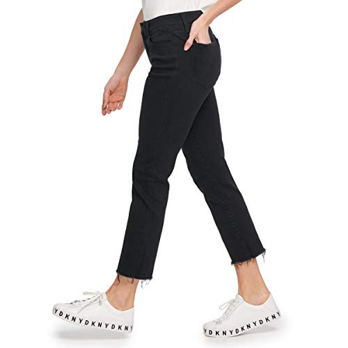 DKNY Women's Rivington Slim Straight Crop Jeans2