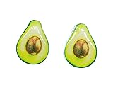 entrega: 1 par de pendientes Aguacate pendientes Miniblings enchufe fruta plástica de Kawaii del verano
