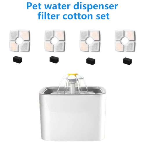 Set de filtros de carbón activo para fuentes de agua para gatos miniatura 3