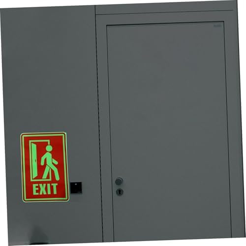 NUOBESTY Yol aydınlatması için ışıklı giriş levhası güvenlik çıkış levhası uyarı çıkartması olarak tahliye göstergesi tahliye levhası ile ışıklı çıkış çıkartması acil çıkış çıkışı olarak - Görsel 5