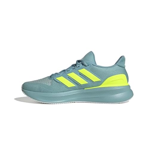 adidas Ultrarun 5 Running Shoes, Zapatillas para Correr Hombre, Mint Ton Lucid Lemon FTWR White, 43 1/3 EU