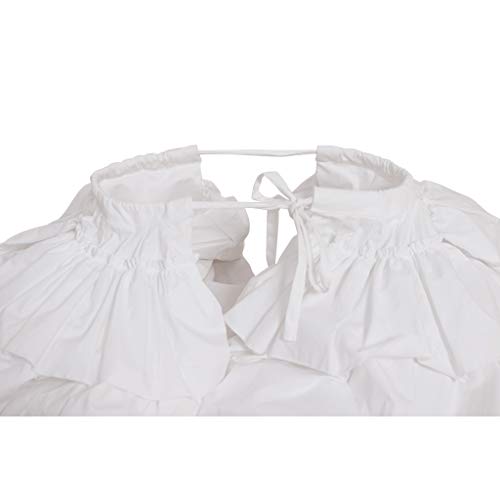 VintageCos White Crinoline Pannier Underskirt Victorian Dress Petticoat for Women4