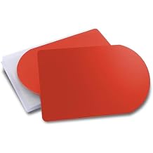 Anodized Metal Business Cards Aluminum Blanks Laser Engraving Plates Red, 10PCS