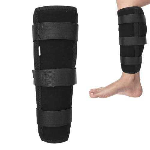 Calf Fixed Stabilizer, Comfortable Calf Support Strap Splint Tibia and Fibula Protector Shank Fracture Fixation Strap for Men and Women (L)