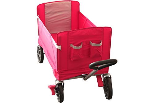 KYNAST Exklusiv Premium Bollerwagen Transportwagen rot faltbar klappbar