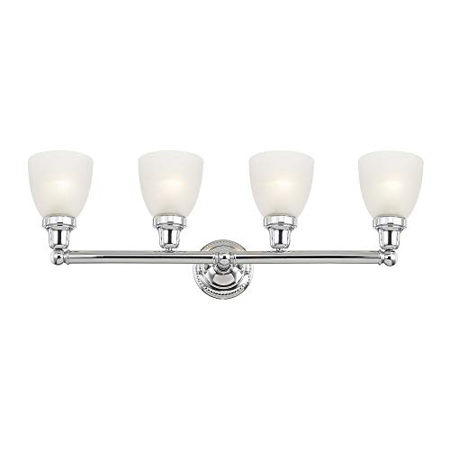 Image of Livex Lighting 1024-05 Classic 4-Light Bath Light, Chrome