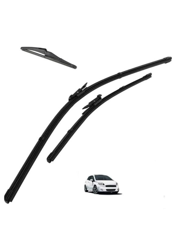Specific Exact Fit Wiper Blades Set Fits- Punto Front & Rear Wiper Blade(Pack of 3)-image-7
