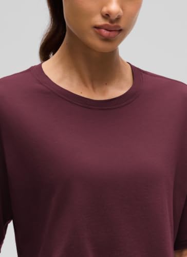 Image of CRZ YOGA Pima Cotton High Neck Crop T-Shirt