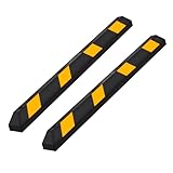 Guardian 4 Pack Parking Stop, Rubber Stopper and Curb with Mounting Holes, 6 Ft,...