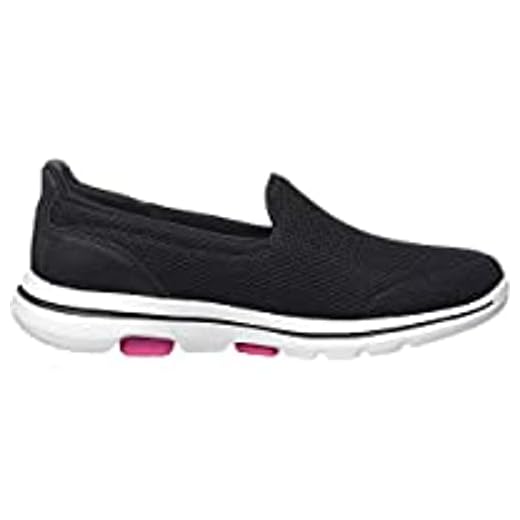 Tênis feminino Skechers Go Walk 5-15901, Black/Hot Pink, 6