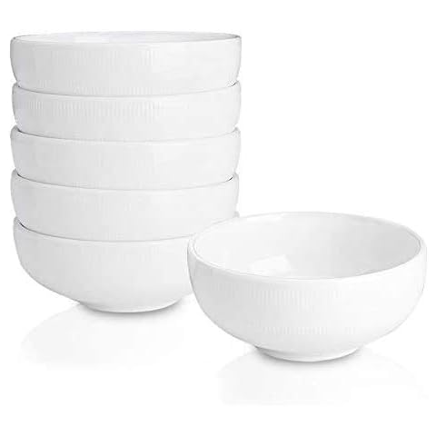 ceramic bowls set of 6,white Cover