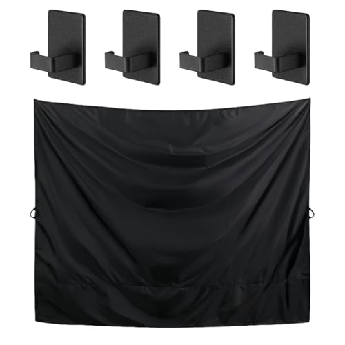 Rideau De Douche Porte Arrière Camping-Car Besreey - Pare-Soleil Ajustable Avec Crochets Magnétiques
