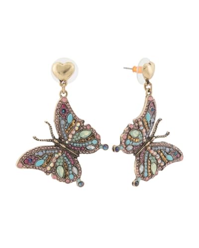 Betsey Johnson Butterfly Drop Earrings