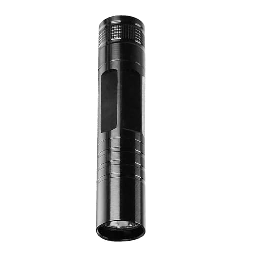 Linterna recargable de 3 W – Linterna LED de aleación de aluminio, linterna brillante para exteriores | Mini linternas LED de alta potencia, luz portátil, batería compacta para camping, senderismo
