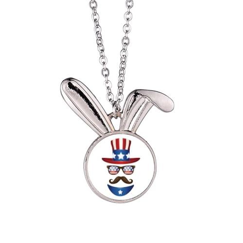 Collier pendentif lapin I want you en argent pour femme