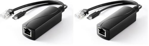 Image of 2.5G PoE Splitter 36W 12V /3A, PoE to Type-C 12V /3A Output, 2.5Gbps Ethernet Comply IEEE802.3bt, Plug and Play(TYPEC5712BG) (Pack of 2)