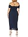 City Chic Plus Size Maxi ENTWINE FF in Navy, Size 16