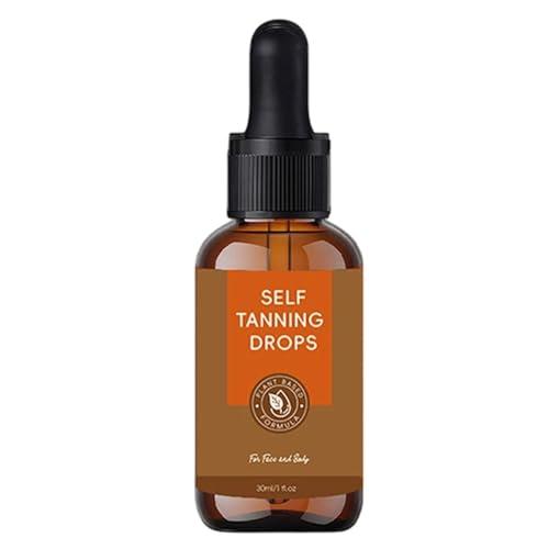 Gotas bronceadoras, 30 ml de absorción rápida, no grasas, gotas bronceadoras, para baño, viajes, exteriores, interiores, vacaciones, spa, mujeres, hombres, adultos, amante, madre