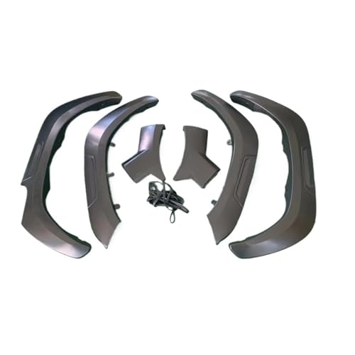 6個/セット ホイールアーチマッドガード と互換性があるトヨタと互換性がある ハイラックスとレボ ロッコ 2022 2021 フェンダーフレア ピックアップトラック用 マットブラック