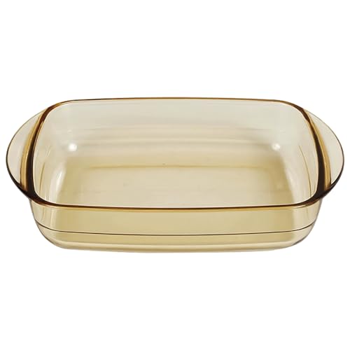 Image of The Better Home Zeno (1.6L) Borosilicate Glass Baking Tray For Microwave Oven | Baking Dish | Baking Pan | Bake & Serve Dish | Bakeware | Glass Bowl For Microwave | Dishwasher Safe (Rectangular)