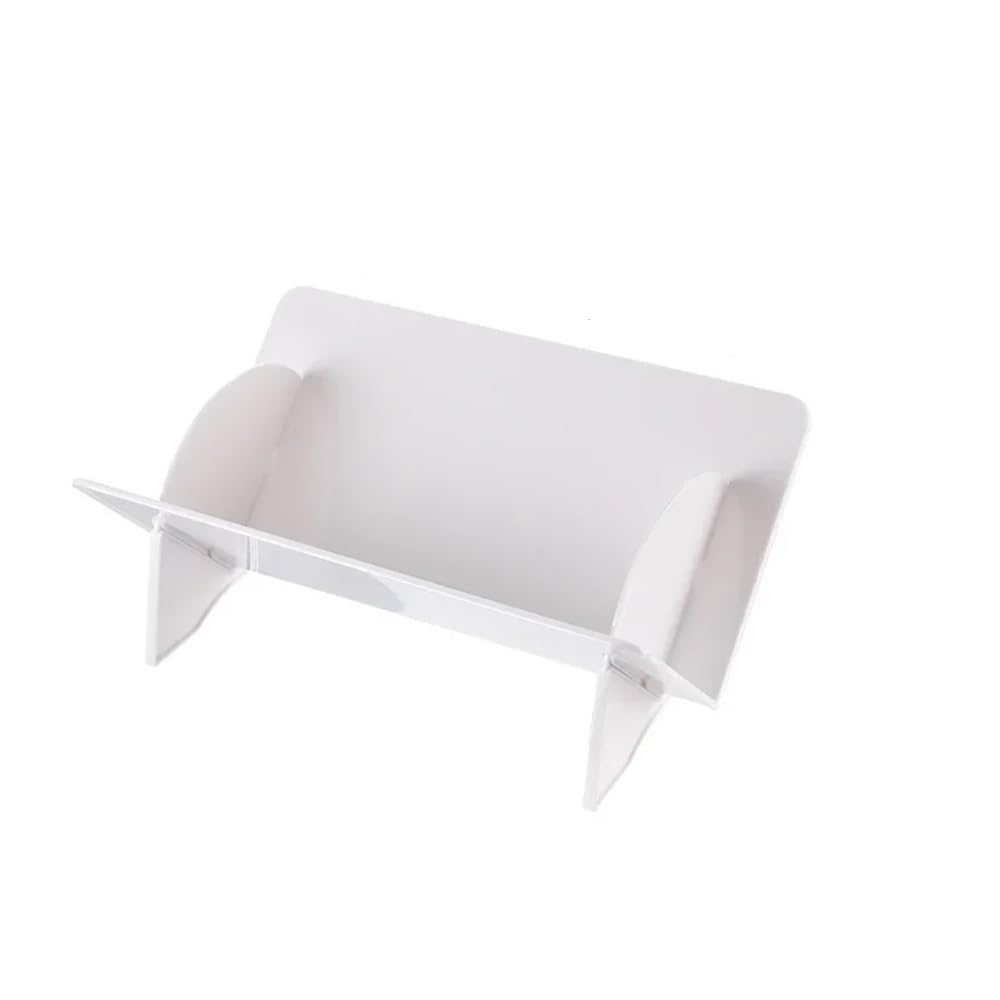 RYUQW3RE Cd Storage Rack Disc Storage Rack CD Album Record Display Stand Transparent Bookshelf(White)
