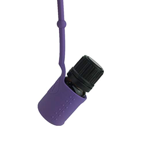 Lurrose 6pcs Luva de Silicone para Frasco de Óleo Essencial Estojo de Proteção de Silicone para Aces