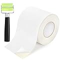 Jucoan 6 Inch x 50 Feet RV Roof Tape with Roller, White Waterproof Butyl Sealant Tape for RV, Camper, Truck Roof Leak Repair, UV-Resistant