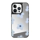 CASETiFY ミラー iPhone 14 Pro ケース [1.5mからの落下試験をクリア/MagSafe に対応] - I Hope - シルバー (ブラックバンパー)