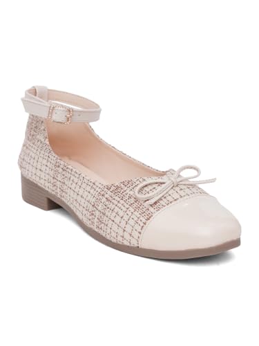 Image of TRYME Women's Slingback Ballet Flats | Closed Toe Casual Ballerina Shoes with Adjustable Strap, Cushioned Insole, Elegant Office Fashion Footwear