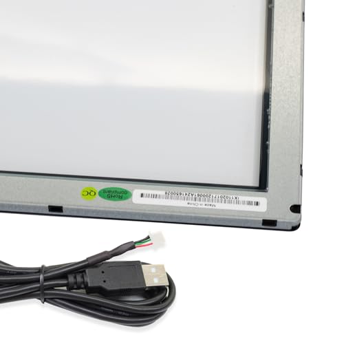 Image of 17 Inch Infrared Touch Screen Panel, Multi Points IR Touch Screen with Tempered Glass for Kiosks and Monitoring
