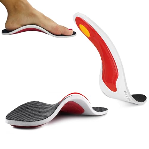 Image of Arch Support for Flat Feet Insole,Cuttable Flat Foot Correction Insoles,Relieves Arch Pain,Additional Comfort and Support with Enhanced Foot Stability,Shoe Insoles for Men & Women (Black, Size for 40-46)