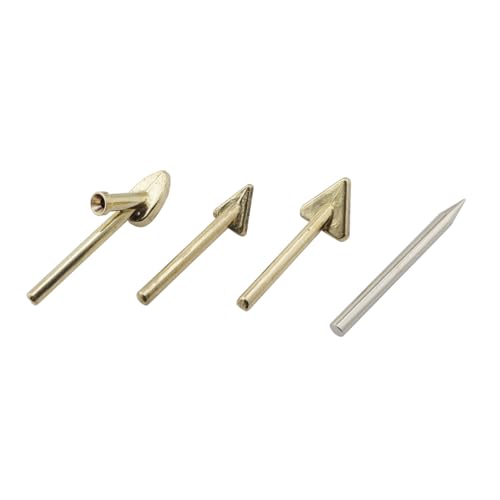 Image of ZYAMY 4PCS Plastic Soldering Tip Triangle Smoothing Tip Soldering Iron Tip Copper Tip with Hole Soldering Rod Heating Smoothing Repair Tool For Fuel Tank Car Bumper Dashboard Kayak Repair